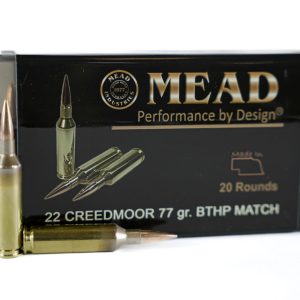 22 Creedmoor MEAD 77gr BTHP (20 rounds)
