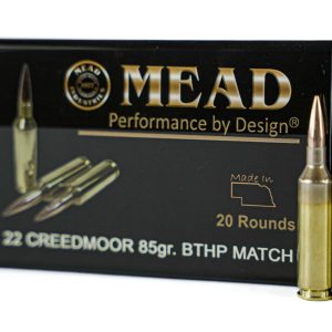 22 Creedmoor MEAD 85gr BTHP (20 rounds)