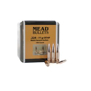 22 Caliber (.224 dia.) MEAD 77gr BTHP Match Varmint (100 count)