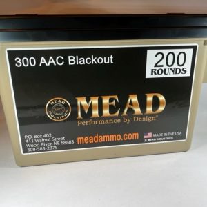 300 AAC BLK Blackout 220gr Spire Point, Factory Seconds!! Subsonic! FREE AMMO CAN! (200 rounds)