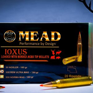 300 RUM MEAD 180gr Bonded AERO TIP Hunting Ammo! Peterson Brass! (20 rounds)