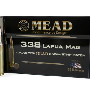 338 Lapua Mag MEAD 250gr BTHP (20 rounds)