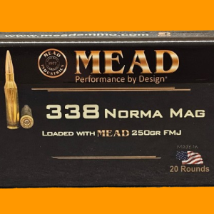338 Norma Mag MEAD 250gr FMJ (20 rounds)
