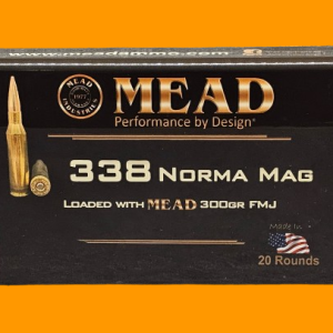 338 Norma Mag MEAD 300gr FMJ (20 rounds)