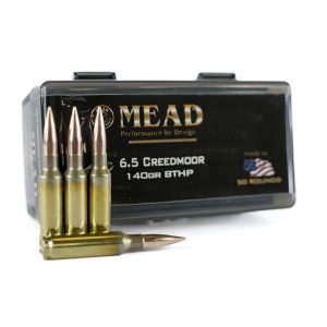 6.5 Creedmoor MEAD 140gr Match BTHP, FREE Ammo Box (50 rounds) SECONDS