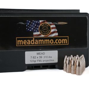 Mead 7.62x39, .310 dia., 123gr FMJ Bullets!! (400 count)