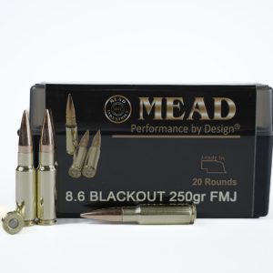 8.6 Blackout MEAD 250gr FMJ - SUBSONIC (20 rounds)