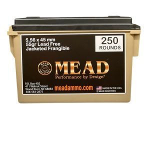 5.56 55gr Jacketed Frangible (250 rounds)